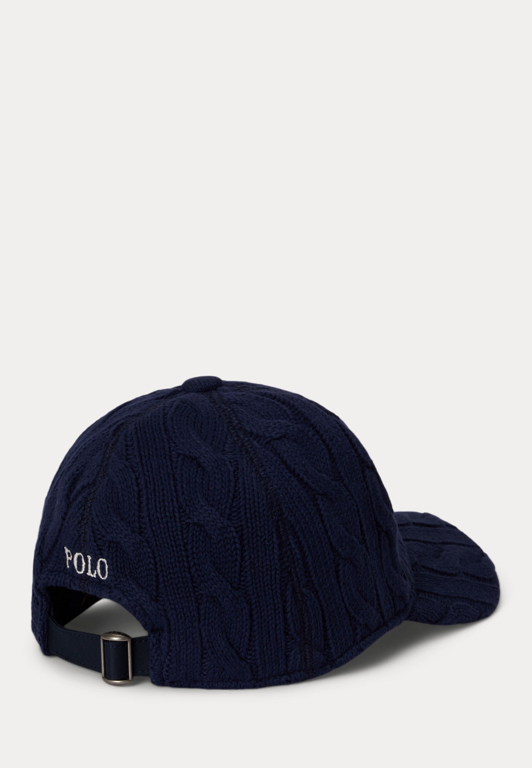 Polo Ralph Lauren CABLE-KNIT COTTON BALL CAP - Cap - newport navy