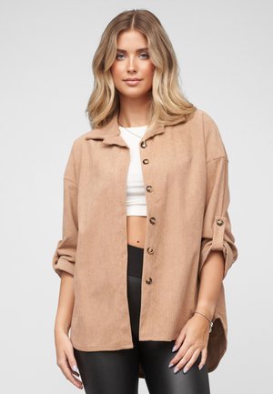 Overhemdblouse - camel brown