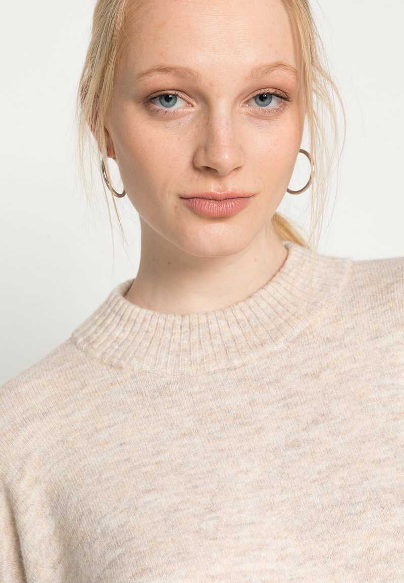 Damen Strickjacken | Monki Strickpullover white dusty light/beige - KT88852 Damen Strickjacken | Monki Strickpullover white dusty light/beige - KT88852