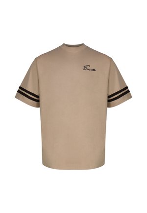 SIKSILK, SCRIPT - T-shirt imprimé - beige
