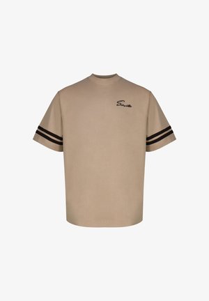 SIKSILK, SCRIPT - T-shirt imprimé - beige