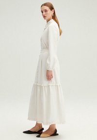 Touché Privé HIGH WAIST FRILL DETAILED - A-silueta svārki - beige