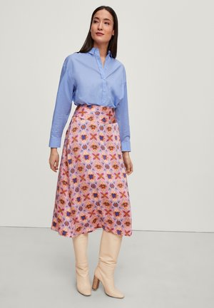 Pencil skirt - purple aop