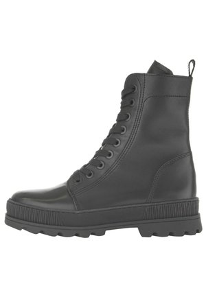 Lace-up ankle boots - schwarz