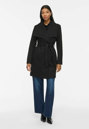 VILA, COAT VIDIRECTOR BELTED - Класическо палто - black