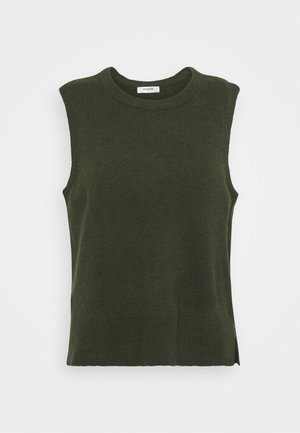 Striktrøje - dark green