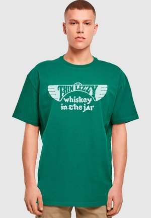 Merchcode THIN LIZZY - WHISKEY AMENDED - T-shirt print - grün