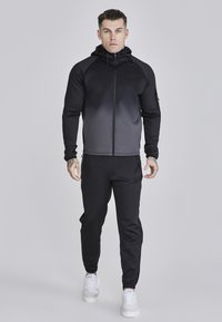 SIKSILK FULL HOODIE - Bluză de molton cu fermoar - black