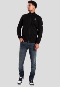 Wrong Friends WELS FULL ZIPPED - GRANDPARENT - Sudadera con cremallera - black