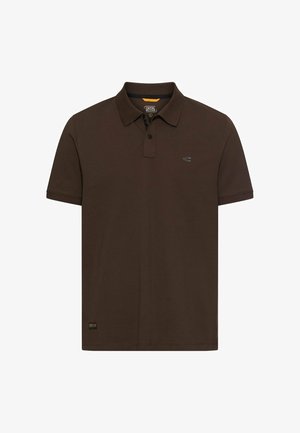 camel active, POLOSHIRT MIT KONTRASTDETAILS - Poloshirt - earth brown