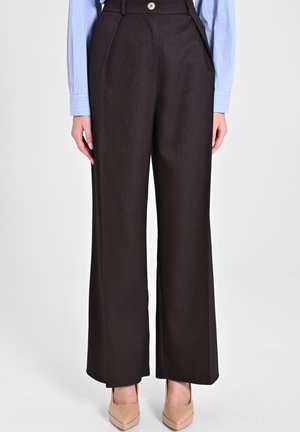 Pantaloni - chocolate plain