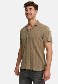 INDICODE JEANS KURZARM WAY - Overhemd - otter