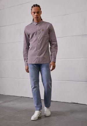 Lyle & Scott, GINGHAM - Camisa - burgundy/white