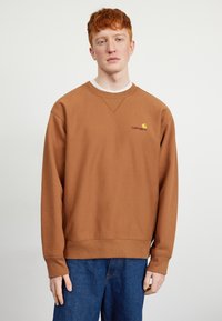 Carhartt WIP AMERICAN SCRIPT - Sportska majica - hamilton brown