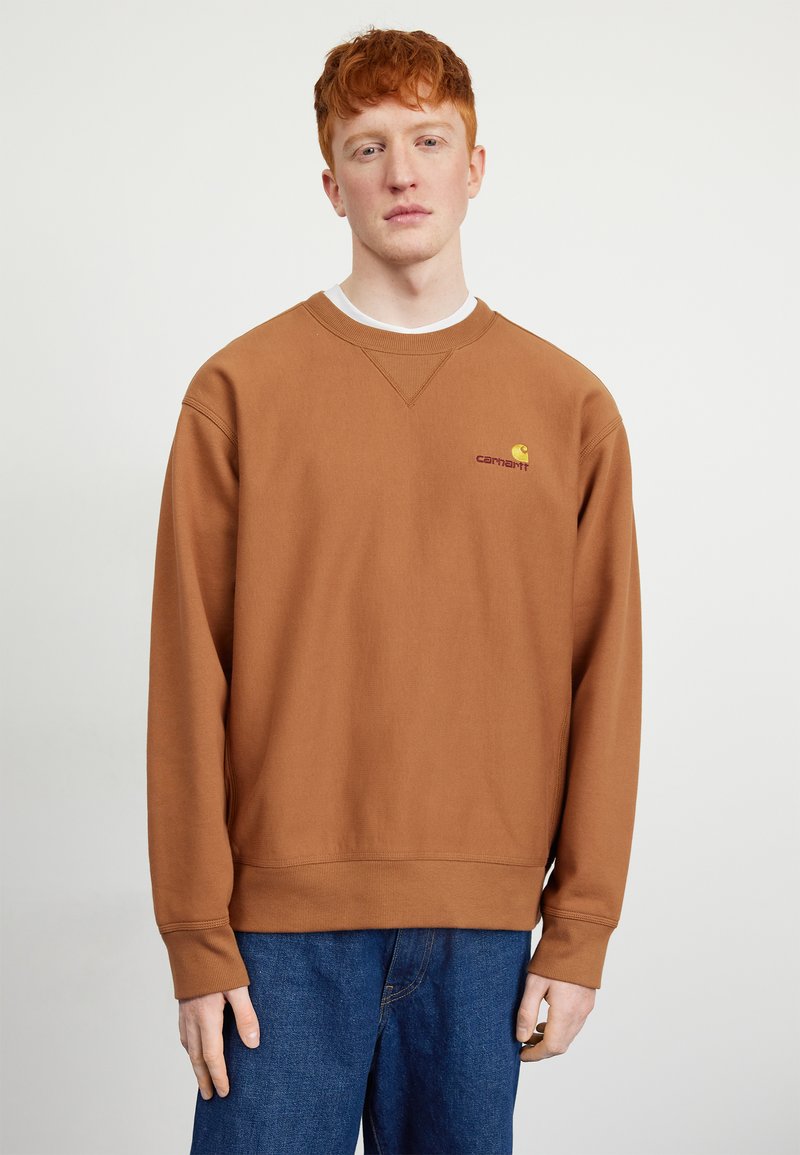 Carhartt WIP AMERICAN SCRIPT - Sportska majica - hamilton brown