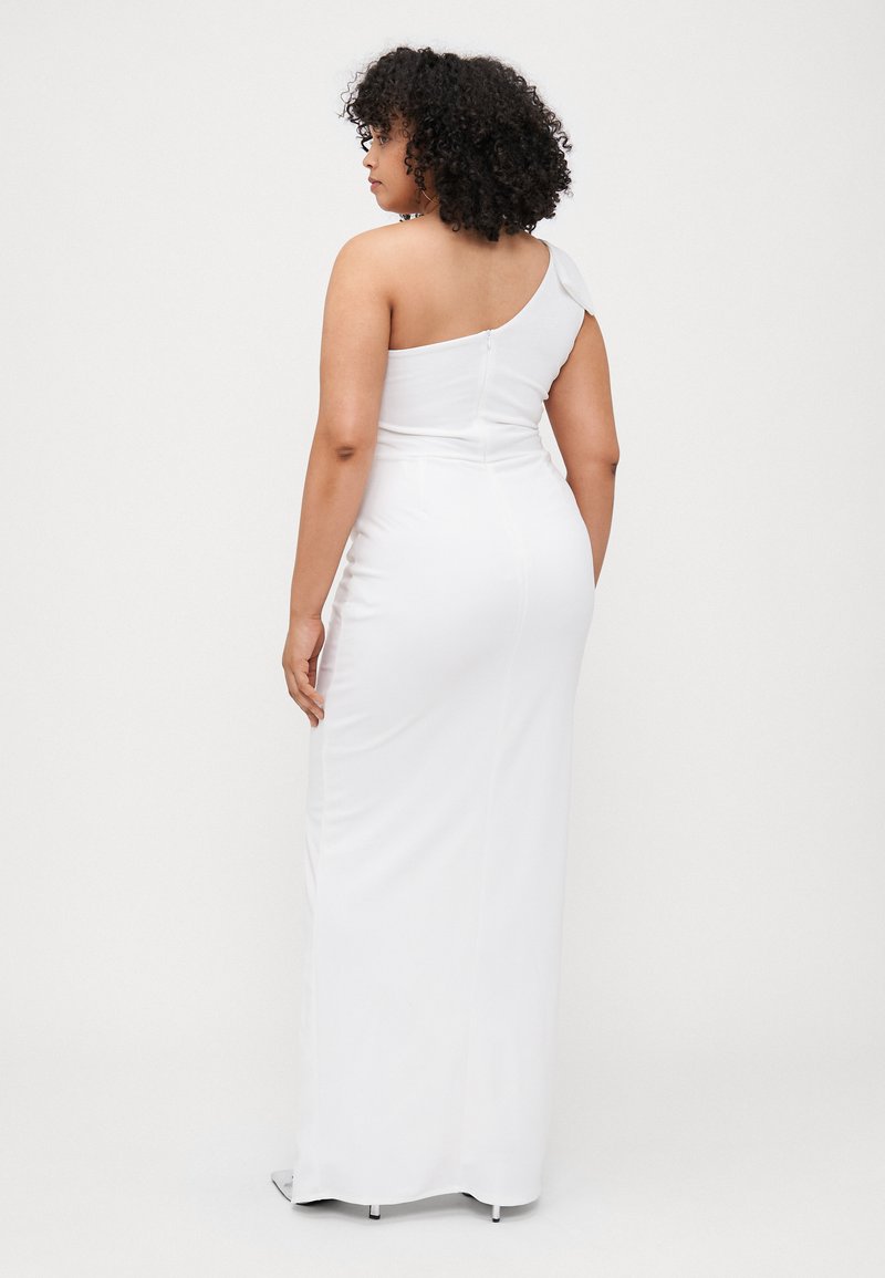 WAL G CURVE WEDDING TALIA BOW MAXI - Jersey dress - white - Zalando.ie