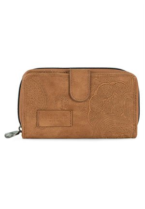 Portefeuille Femme ROXY Lisette Emby - En Velours Côtelé Brodé, Compartiment Zippé, Porte-Cartes - Marron, Taille Unique