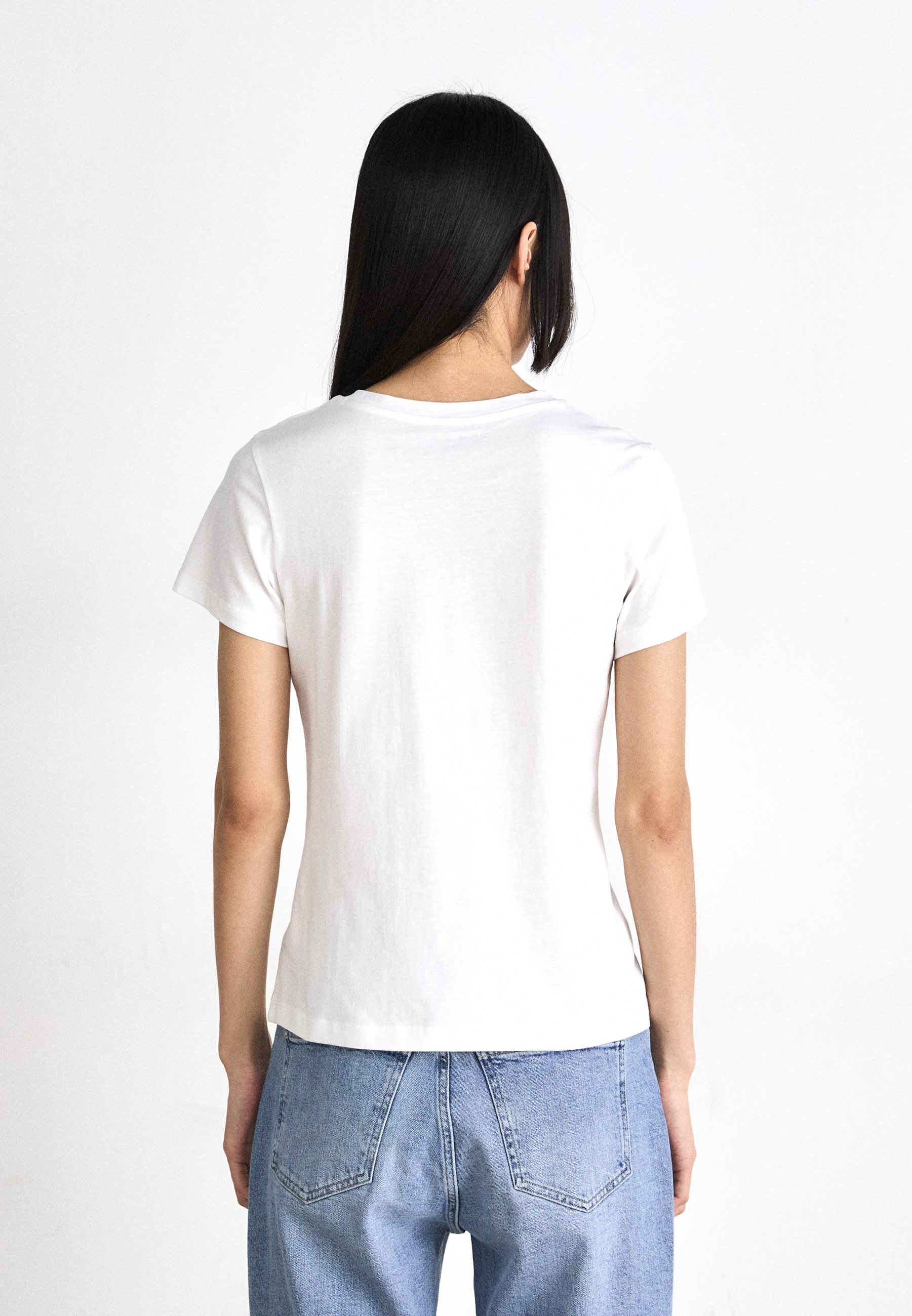 売れ筋商品|||カルバンクライン Tシャツ レディース トップス MONOLOGO SLIM TEE 2 PACK - Basic T-shirt - aragon/bright white Calvin Klein Jeans MONOLOGO SLIM TEE 2 PACK - T-shirt basic