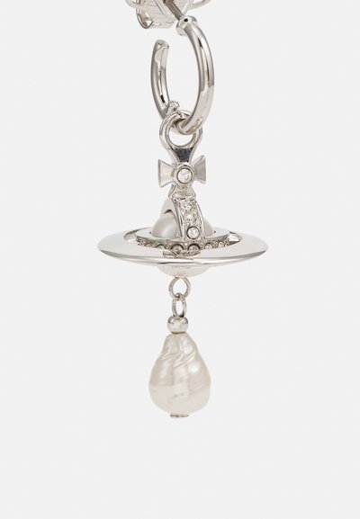 Vivienne Westwood ALEKSA EARRINGS - Σκουλαρίκια - platinum/creamrose pearl/crystal crystal