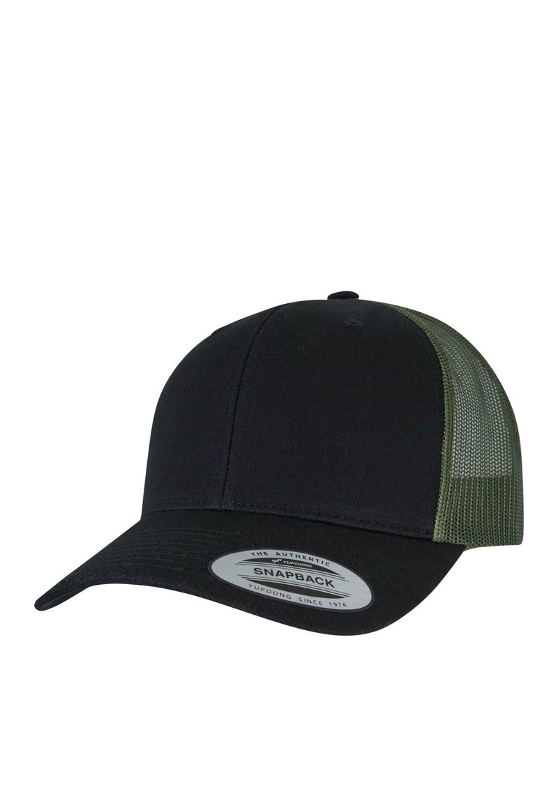 Flexfit RETRO TRUCKER 2-TONE - Kapa - black loden