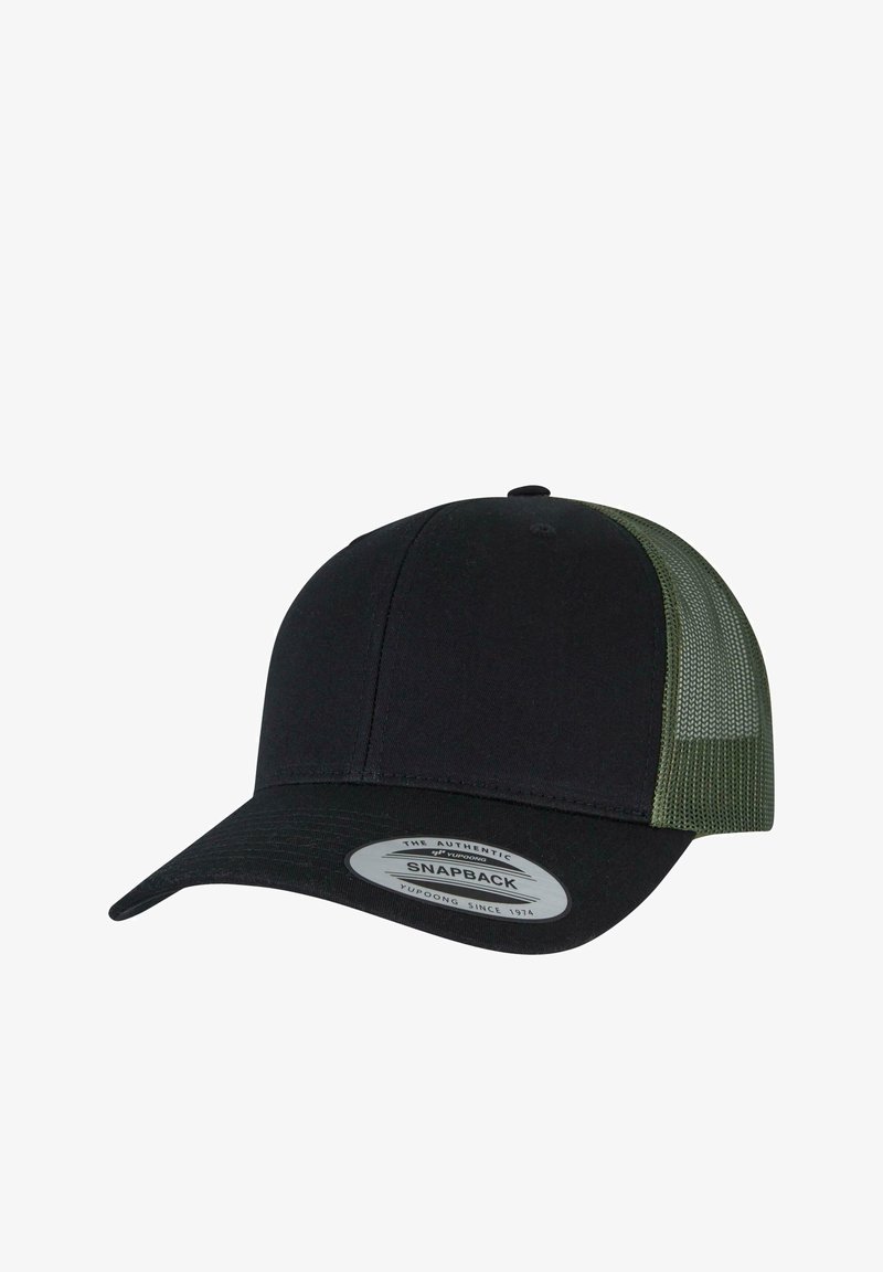 Flexfit RETRO TRUCKER 2-TONE - Kapa - black loden