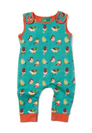 Dungarees - garden birds repeat print
