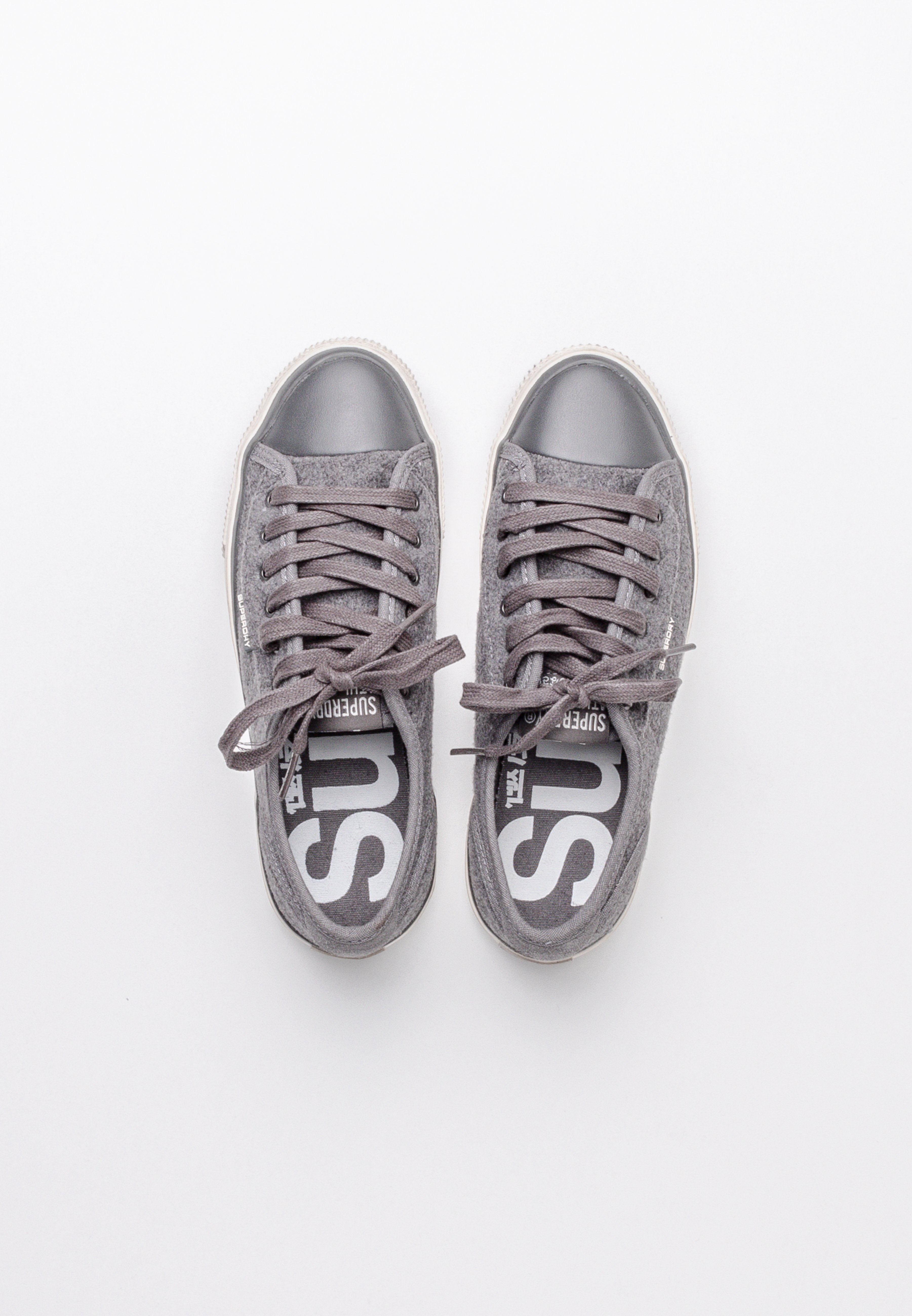 grey superdry trainers
