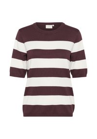 LIZZA STRIPED - T-shirt imprimé - fudge chalk wide stripe
