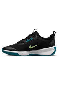 Nike Performance OMNI MULTI COURT UNISEX - Sapatilha de treino - black/barely volt brt spruce/white