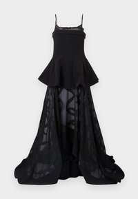 TAILORED BODICE HIGH LOW DRESS - Gallakjole - black
