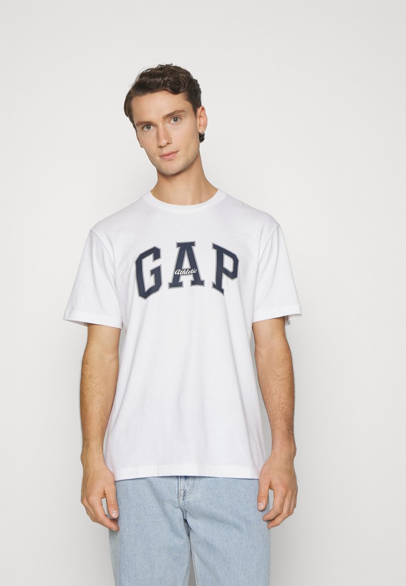 GAP ARCHIVE LOGO - Nyomott mintás póló - white