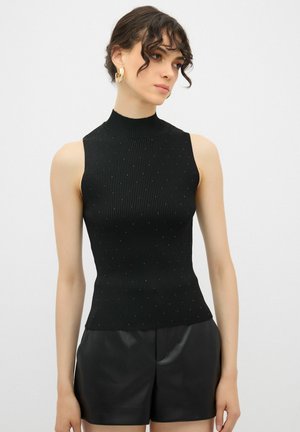 STONED TURTLENECK SLEEVELESS  - Top - black