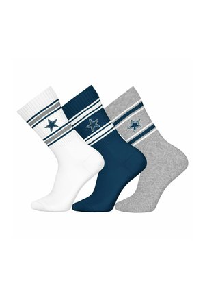 UNISEX 3ER PACK - TEAMS CREW LOGO - Socken - dallas cowboys
