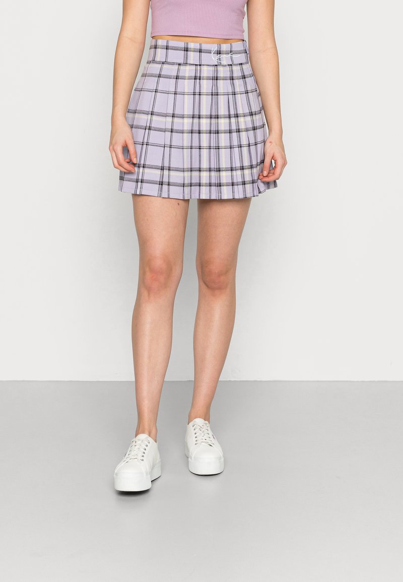 Damen Jeansröcke | Karl Kani SMALL SIGNATURE CHECK TENNIS SKIRT Minirock purple/lila - DI58020 Damen Jeansröcke | Karl Kani SMALL SIGNATURE CHECK TENNIS SKIRT Minirock purple/lila - DI58020