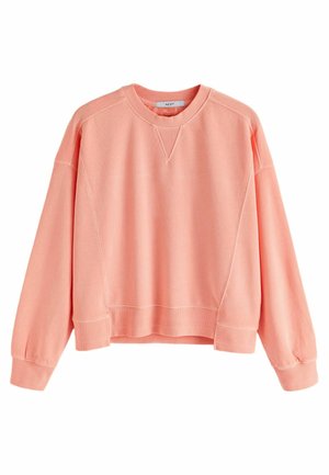 Next RAW DETAIL CREW NECK  - Sweatshirt - grapefruit pink