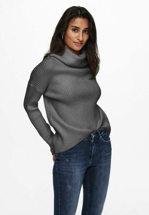ONLY ONLKATIA - Strickpullover - dark grey melange