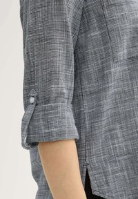 TOM TAILOR WITH SLUB STRUCTURE - Bluza z gumbi - navy midnight blue
