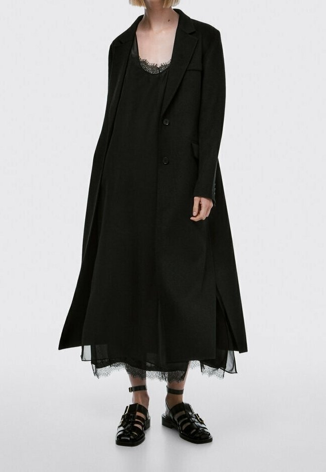 Massimo Dutti Klassisk kappa / rock - black