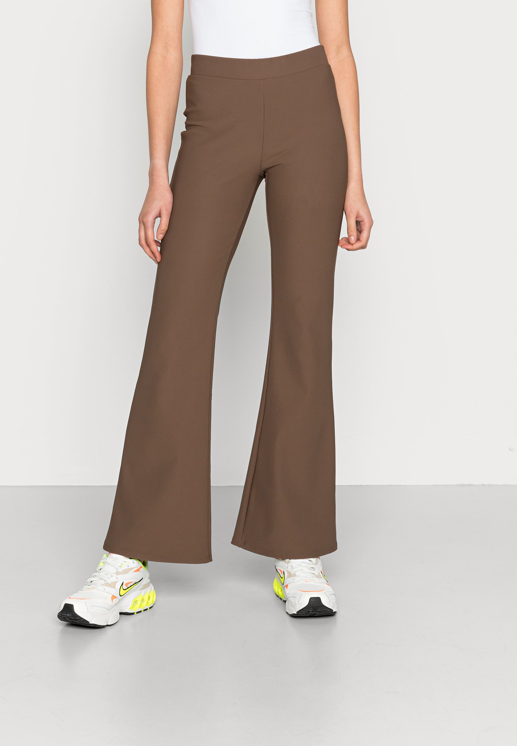 Maternity FLARE PANT - Trousers - brown 