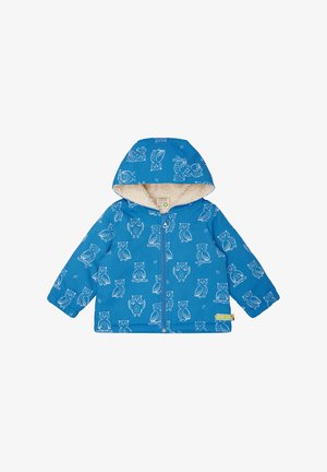loud + proud, WASSERABWEISENDE JACKE MIT TEDDYFUTTER - Übergangsjacke - azur