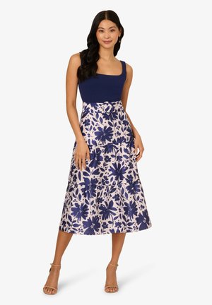 COMBO PRINTED - Jurk - navy ivory