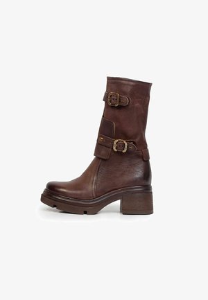 A.S.98, ELLIS - Bottes de cowboy / motard - dark brown