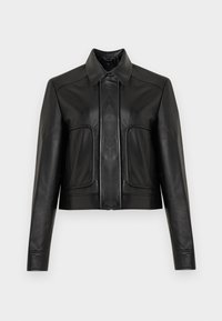 JACKET - Kožená bunda - black