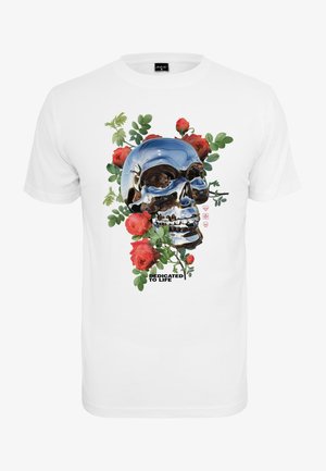 T-shirt med print - white