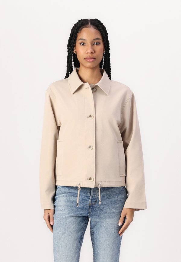 EASY SHORT JACKET - Light jacket - soft calm beige