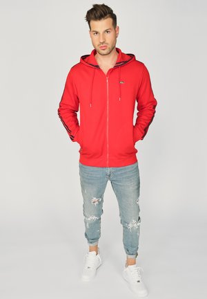 Zip-up sweatshirt - red