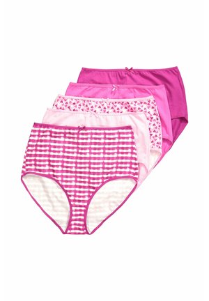 Ulla Popken 5 PACK SWEET CHECK - Pants - fuchsia