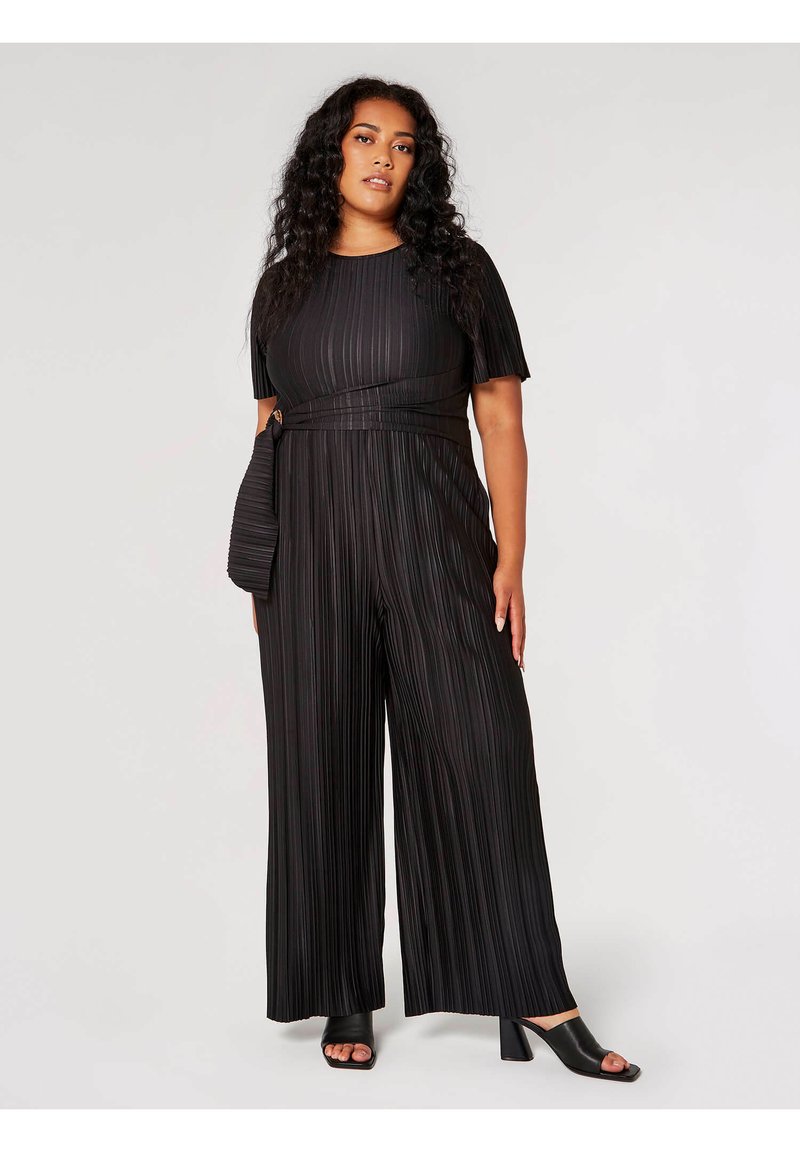 Apricot TIE WAIST Jumpsuit black/schwarz Zalando.de