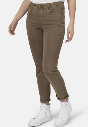 DAVOS BOYFRIEND  - Slim fit jeans - shitake