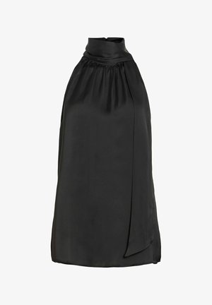 VILA, TOP VISOFIE HALTERNECK - Blouse - black